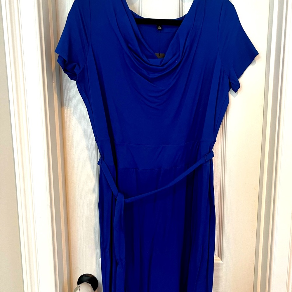 Talbots NWT size XP, blue Jersey dress